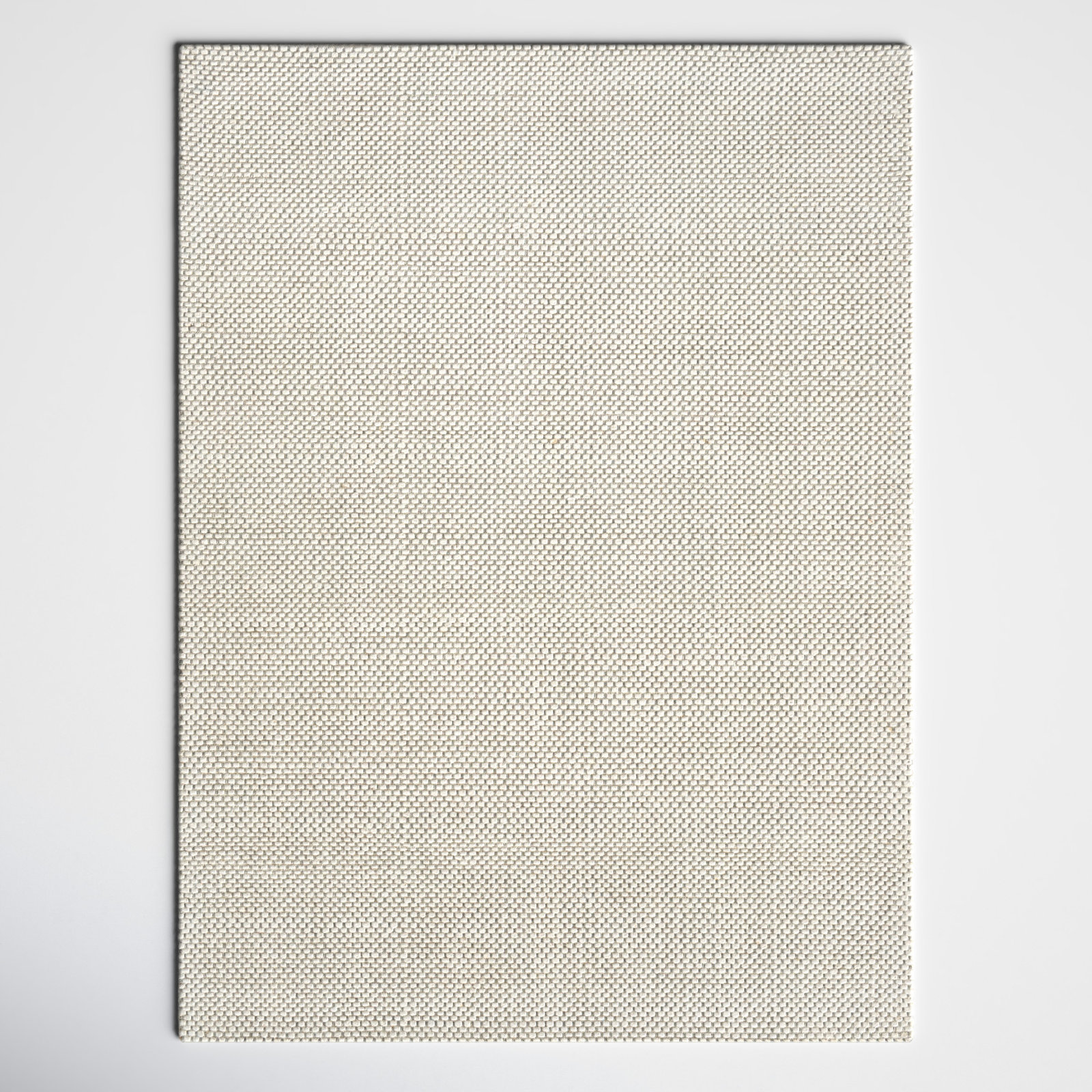 Lowe Handmade Wool Cream Rug, Rectangle 8'10" x 12'