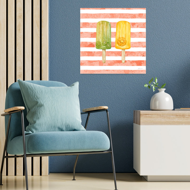Popsicles fruitées, art contemporain d'été, H 18 po x l 18 po