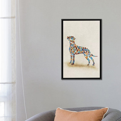 «Rhodesian Ridgeback» par Ayse Deniz Akerman, impression sur toile tendue sur châssis