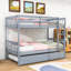 Lit superposé simple au-dessus de simple en bois avec lit gigogne simple en bois, peut être divisé en 2 lits individuels-1355529130