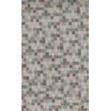 Hand-Knotted High-Quality Green, Pink, and Cream Area Rug