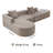 L Shaped Modular Sectional Couches Sofa-448444861