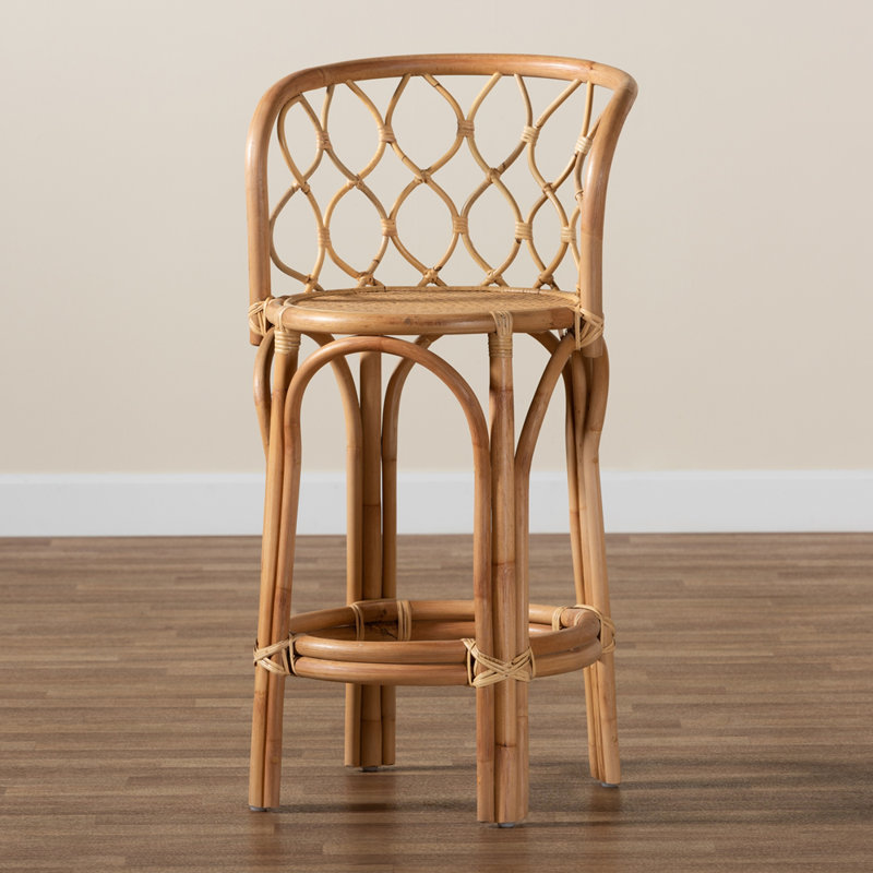 Caseareo 26.2" Rattan Counter Stool