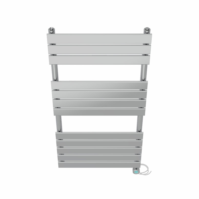 Flat Panel Towel Rail Heated Towel Rails, Chrome, 120cm H x 60cm W x 6.2cm D