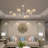 Markryan 9 - Light Crystal Dimmable LED Sputnik Modern Linear Chandelier