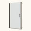 Porte de douche pivotante universelle à ouverture de 1 3/8 po, avec ouverture extérieure, avec finition en verre trempé de 1/4 po-111691908