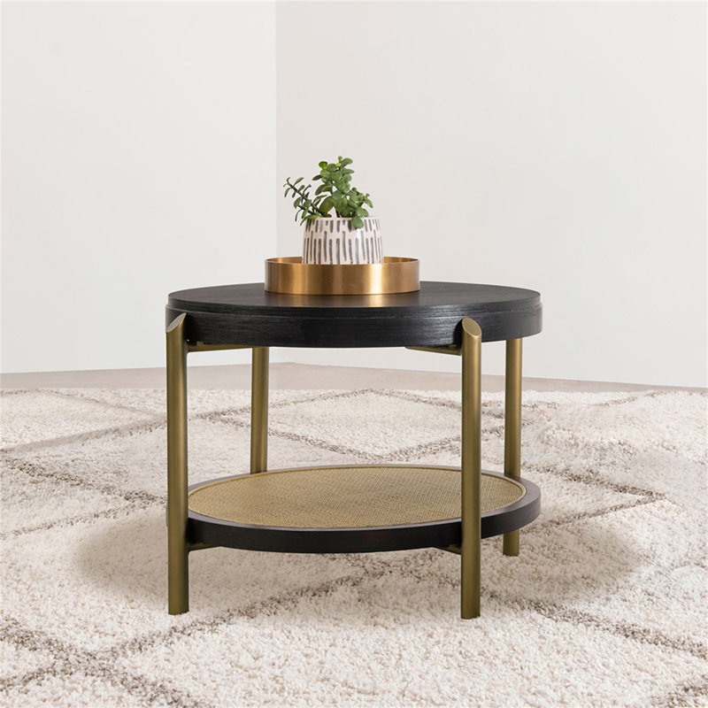 Benson Black Round End Table (Only Including Table)
