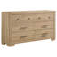 Commode 6 tiroirs en chêne clair