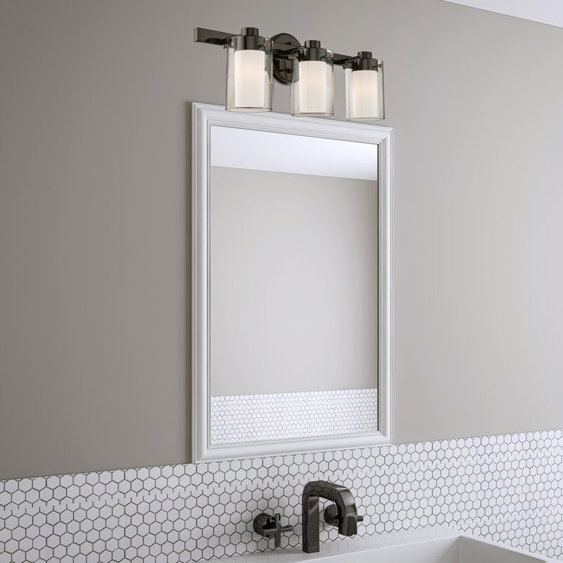 Armantas 3 - Light Dimmable Vanity Light, Polished Black Chrome