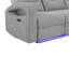 Causeuse inclinable électrique gris Isolé-133411883