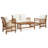 Costas 4 Piece Lounge Chair with Cushions-1509694986