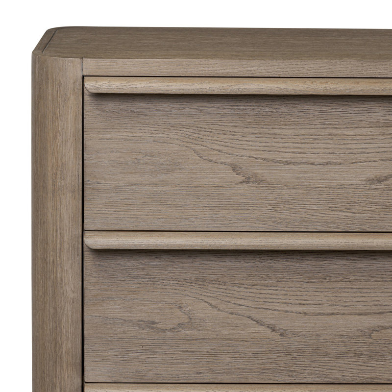 Primrose 6 Drawer Dresser-Natural Flat Oak Veneer