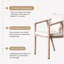 Outdoor Patio Dining Armchair with Cushion
