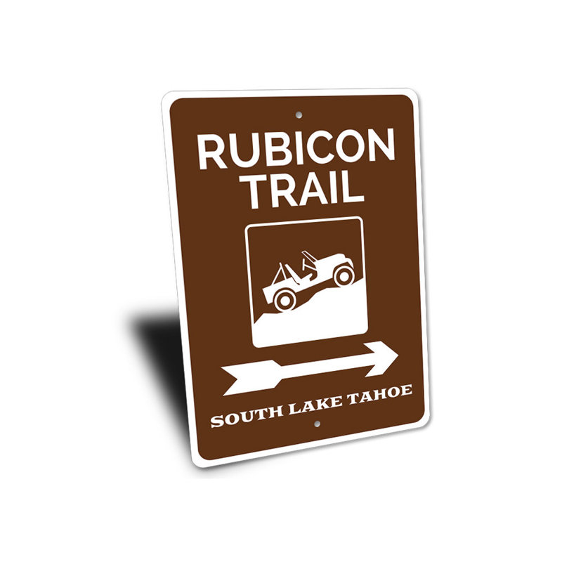 Enseigne Rubyon Trail, H 14 po x l 10 po x P 0,04 po