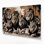 «Big Cats Lions», art mural sur toile noire