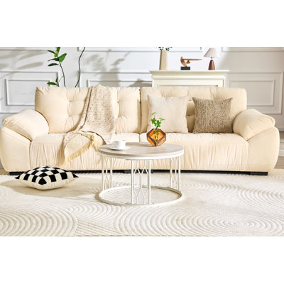 27.5 Inch Round MDF Coffee Table