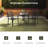 23.6In. Round Patio Bistro Table With Tempered Glass Top