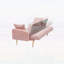 Canapé-lit ajustable en polaire de 69 pouces, multifonctionnel et confortable pour les petits espaces-562585216