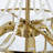 24" Shell-shaped Crystal Chandelier