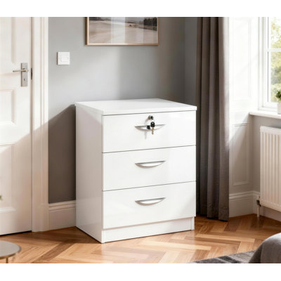 Brendella 3 -Drawer Storage Cabinet