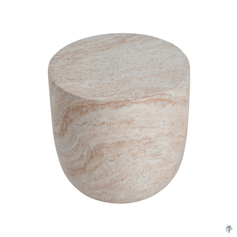 Table d'appoint d'extérieur / d'intérieur en béton léger