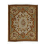 Aubusson Hand Woven Wool Oriental Area Rug