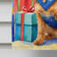 Drapeau de Noël maison de renne-112702206
