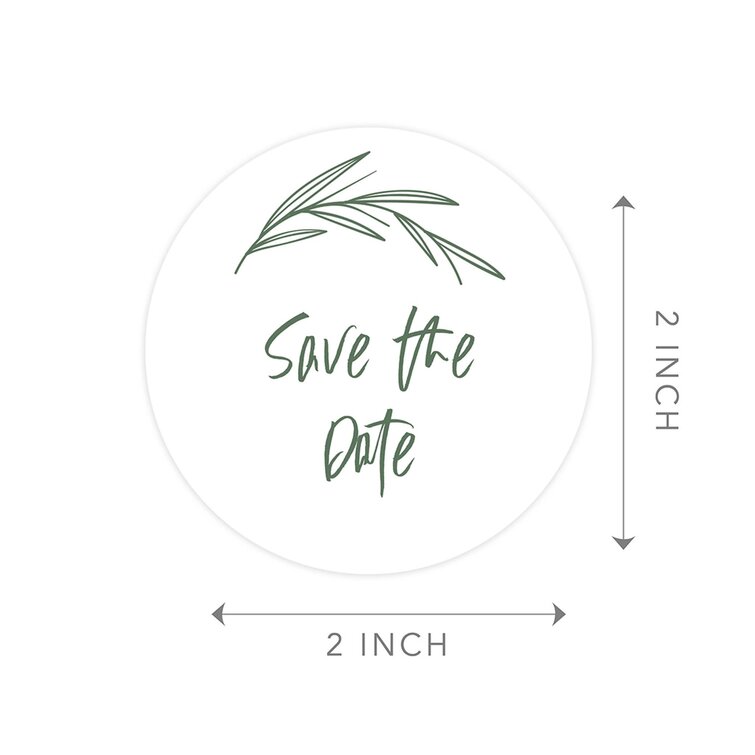 Koyal Wholesale Save The Date Sticker, Minimal Cursive Design, Save The  Date Seals for Wedding Invitations, 120-Pack