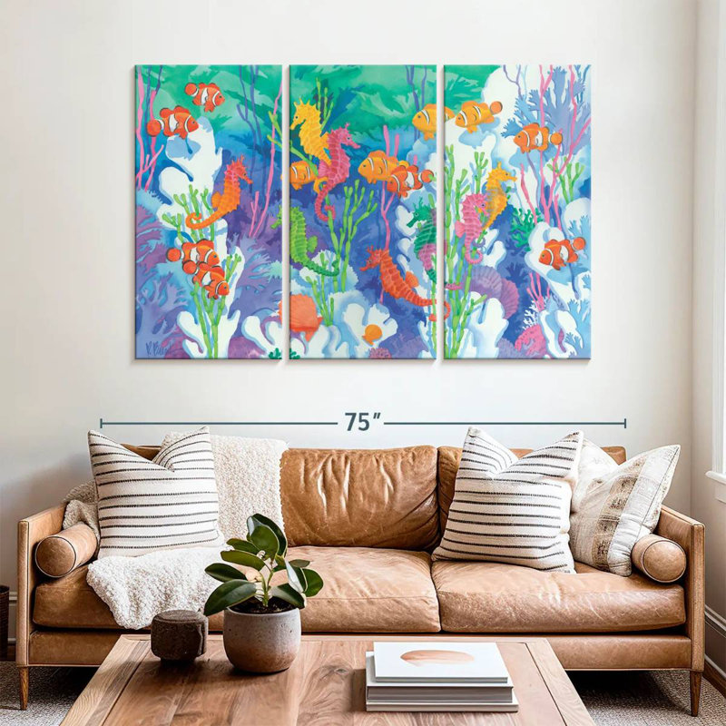 Brampt Seahorse Lagoon, 42" H x 65" W
