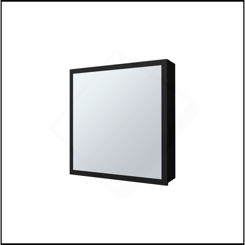 Versatile Medicine Cabinet With Included Mirror And 1 Door, Black