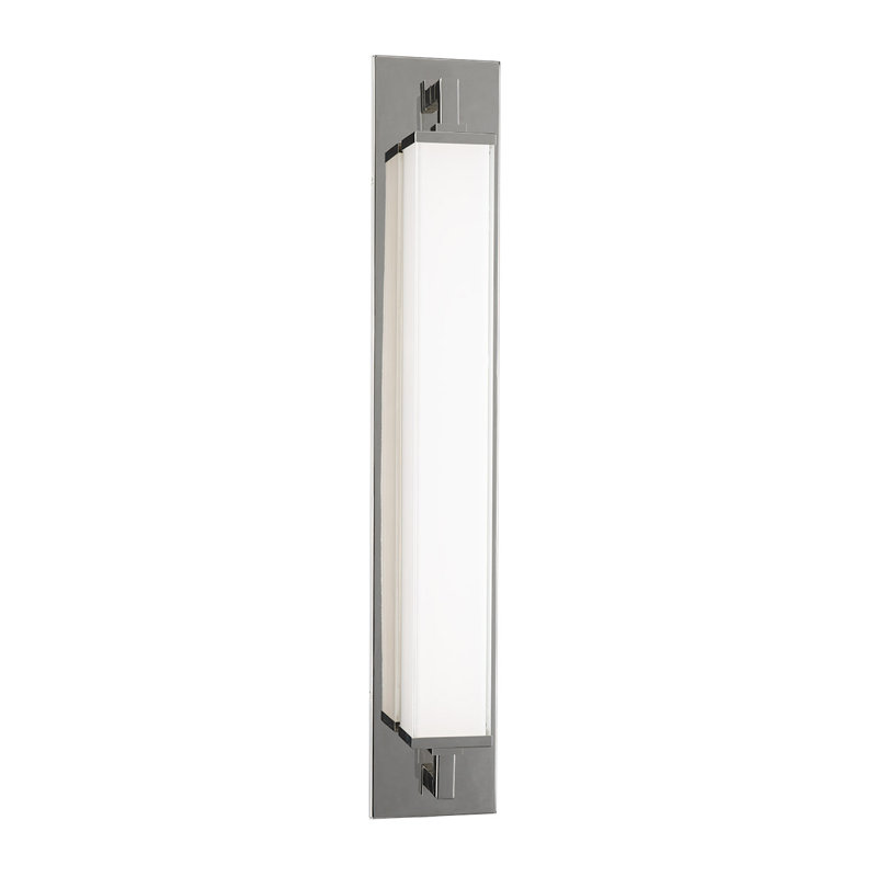 Gatsby Aluminum LED Flush Mounted Sconce, Polished Nickel