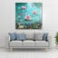 Art mural en verre trempé fleur rose-1473156308