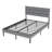 Upholstered Platform Bed Frame - With Headboard, No Box Spring Needed, 14" Underbed Storage​-263140932-263140934