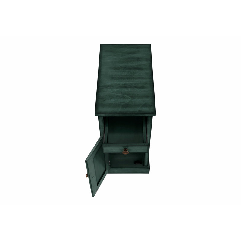 Table d'appoint avec tiroir de rangement, table de bout, table d'appoint, table de chevet étroite pour chambre à coucher, salon