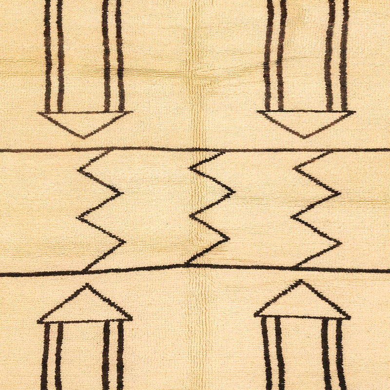 Tapis abstrait moderne 2912, Carré 5 pi