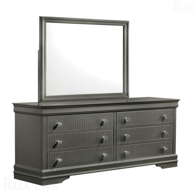 Modern Wood Framed Accent Mirror