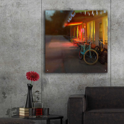 Jennifers Bike by Dawn D Hanna  Unframed Print