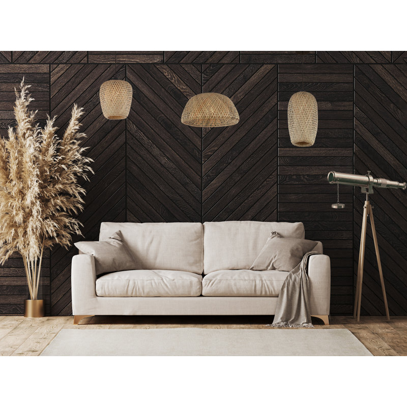 Tulum Black Bamboo Wicker 7" Dimmable Pendant Light