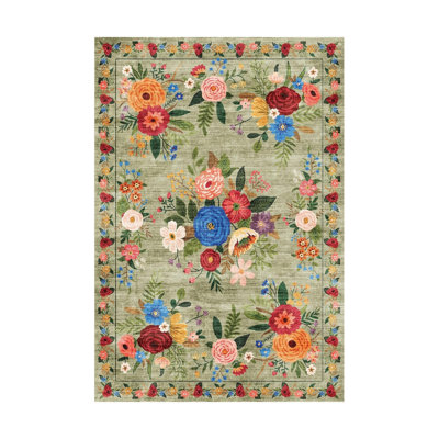 Floral 120cm X 180cm Area Rug