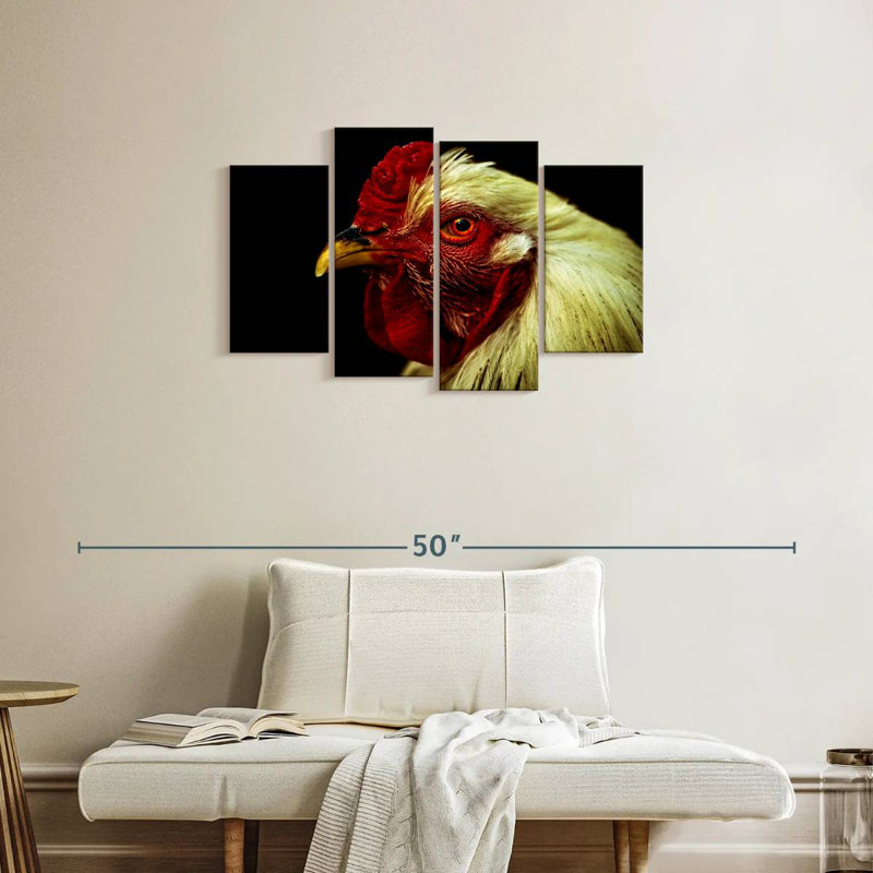 Brampt Chicken Head, 22" H x 36" W