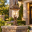Lampadaire d'extérieur avec base pour pilier, lampe d'extérieur résistante aux intempéries pour cour de jardin