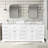 Adoram 84" Double Bathroom Vanity Base Only
