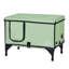Elevated Heated Cat House Cuboid Kitty Shelter with Heated Pad Green (S)-388054041