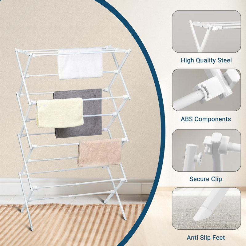 Metal Foldable Accordion Drying Rack