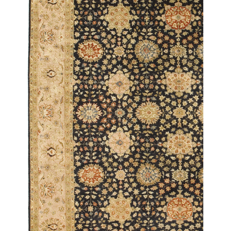 Wool Oriental Indoor Rug, Rectangle 6' x 9'