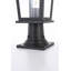 Lampadaire d'extérieur noir Deidra 7 pouces