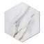 Carrelage mural en porcelaine mat 7,79 po x 8,97 po Calacatta Hexagon