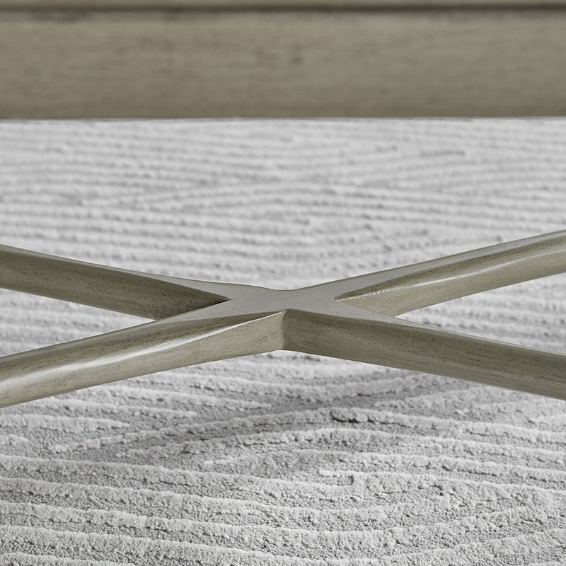 Malta Solid Wood Cross Legs Coffee Table