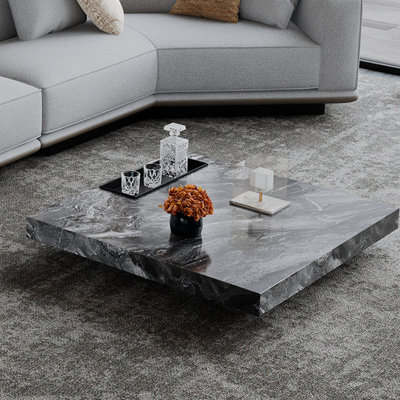 Light luxury natural marble slab coffee table