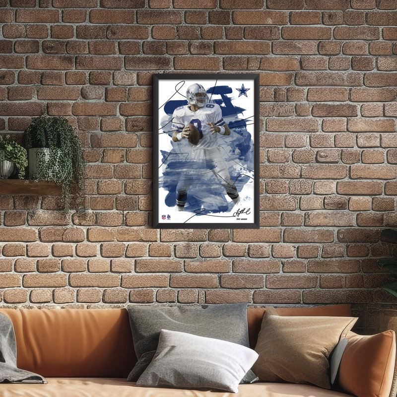 Art mural encadré, "Cowboys Troy Aikman 08" de Sporticulture NFL Dallas, NFL Dallas Cowboys